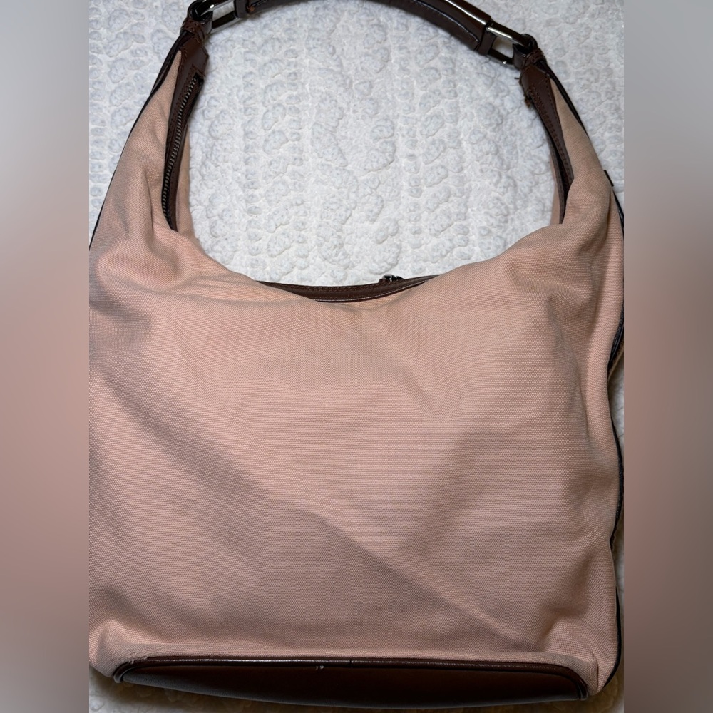 Vintage Gucci Sherry GG Pink and Brown Shoulder Bag - Picture 9 of 16
